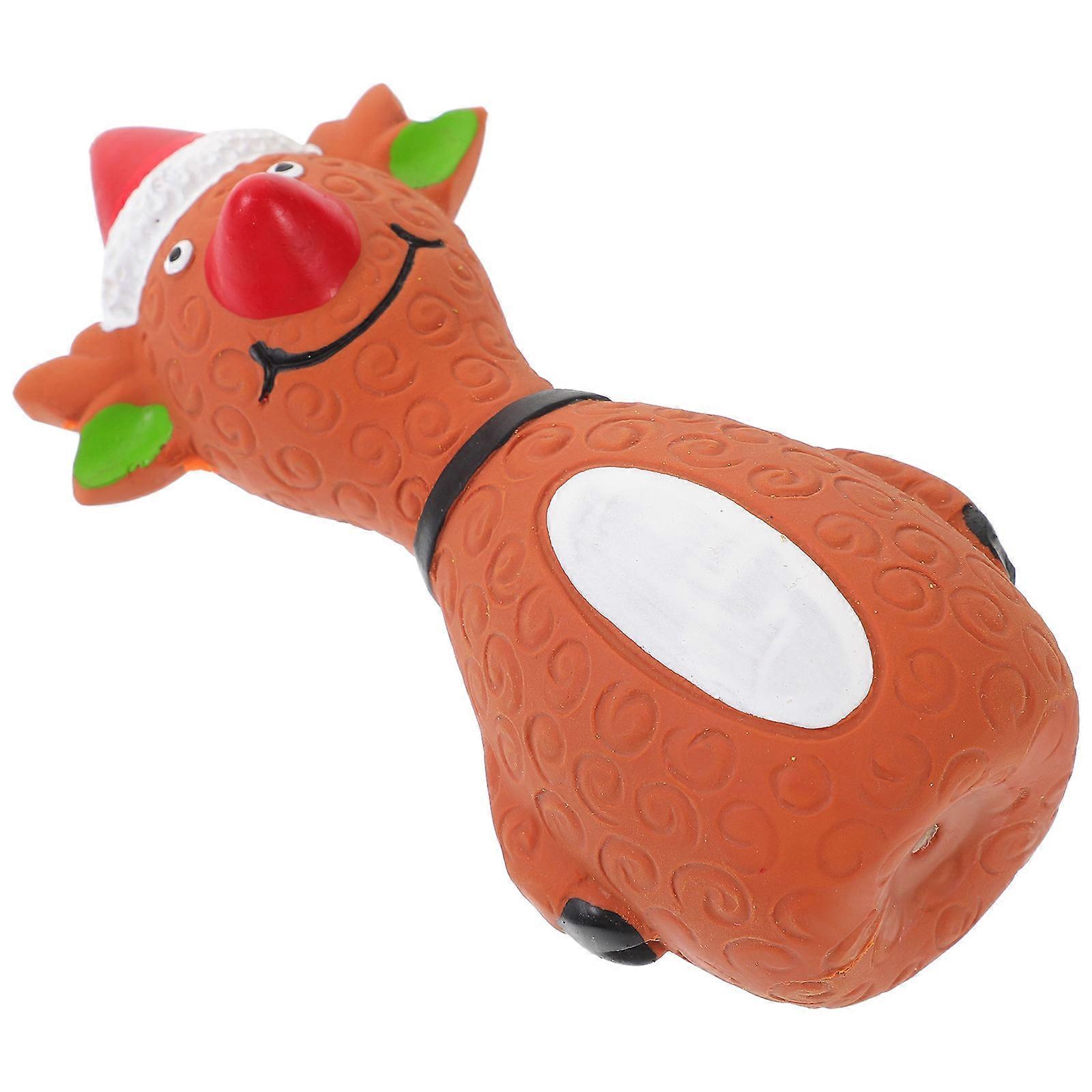 Christmas Pet Latex Toy for Interactive Chewing with Squeaker