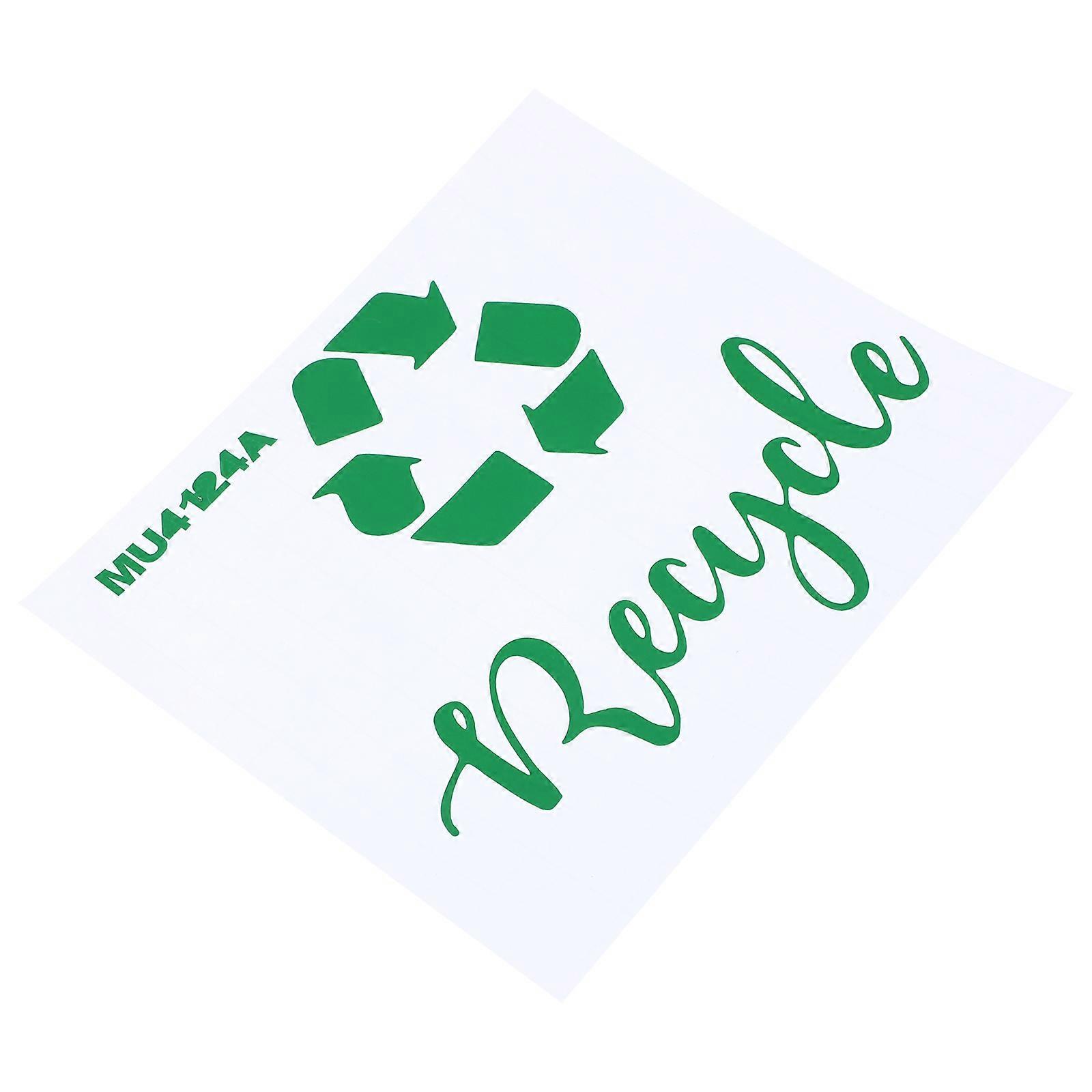Recycle Trash Bin Sticker for Trash Recycling Label Sticker