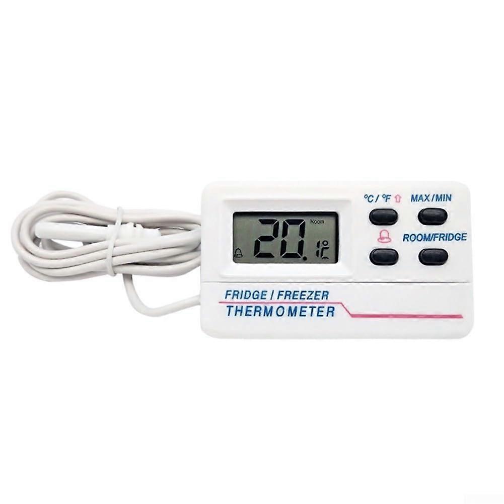 Digital Fridge Freezer Thermometer with Large LCD Display, Max Min Memory and Alarm Function