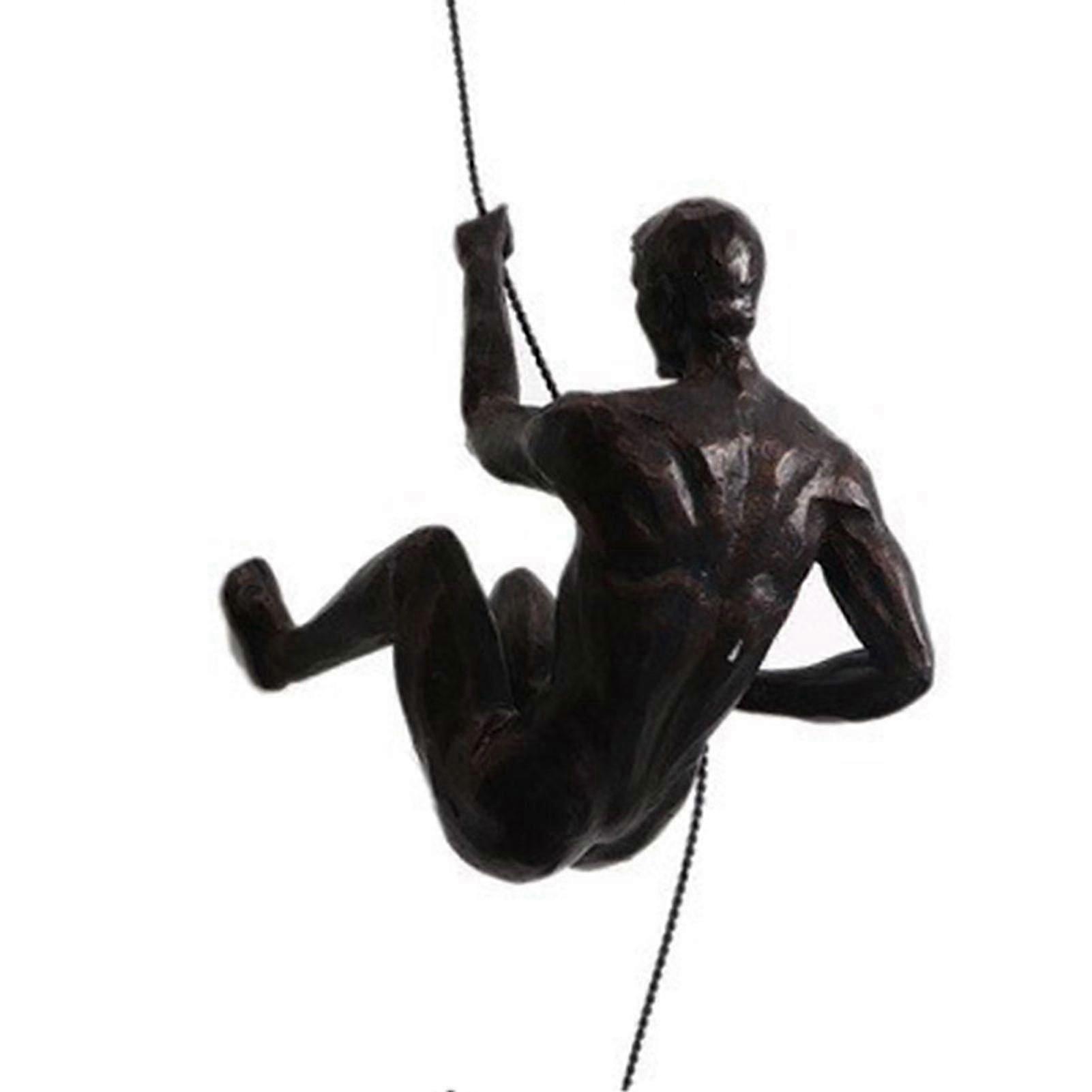 Delicate Craft Rock Climber Statue Resin