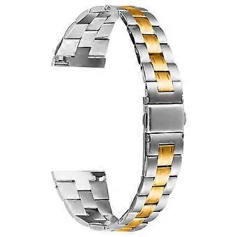 Für Huawei Watch GT 2 46mm Edelstahl Uhrenarmband Band mit Faltschließe Schnalle