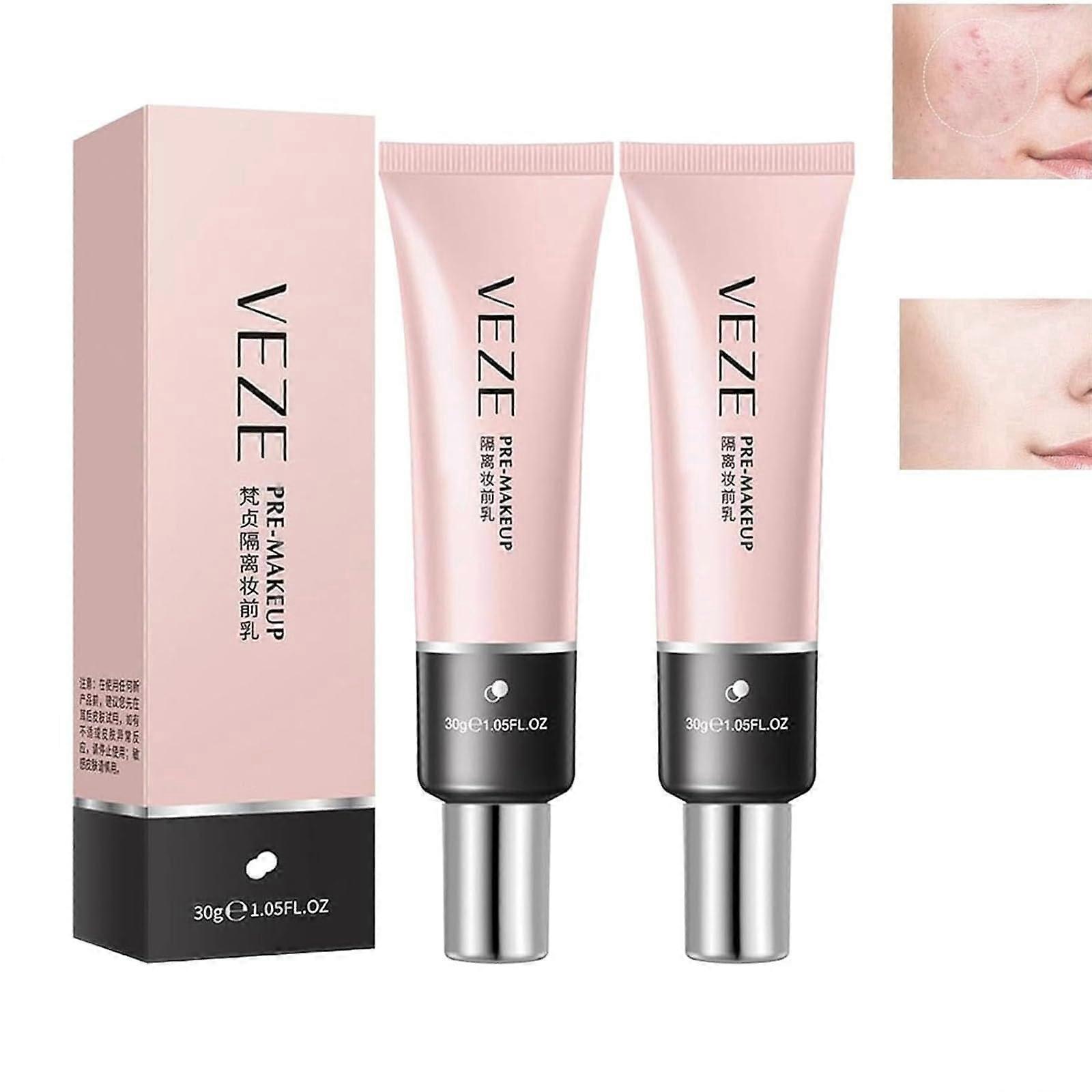 Makeup Primer 2 Pcs Oil Control Tone Up Brightening Concealing LongLasting Pore Minimizing