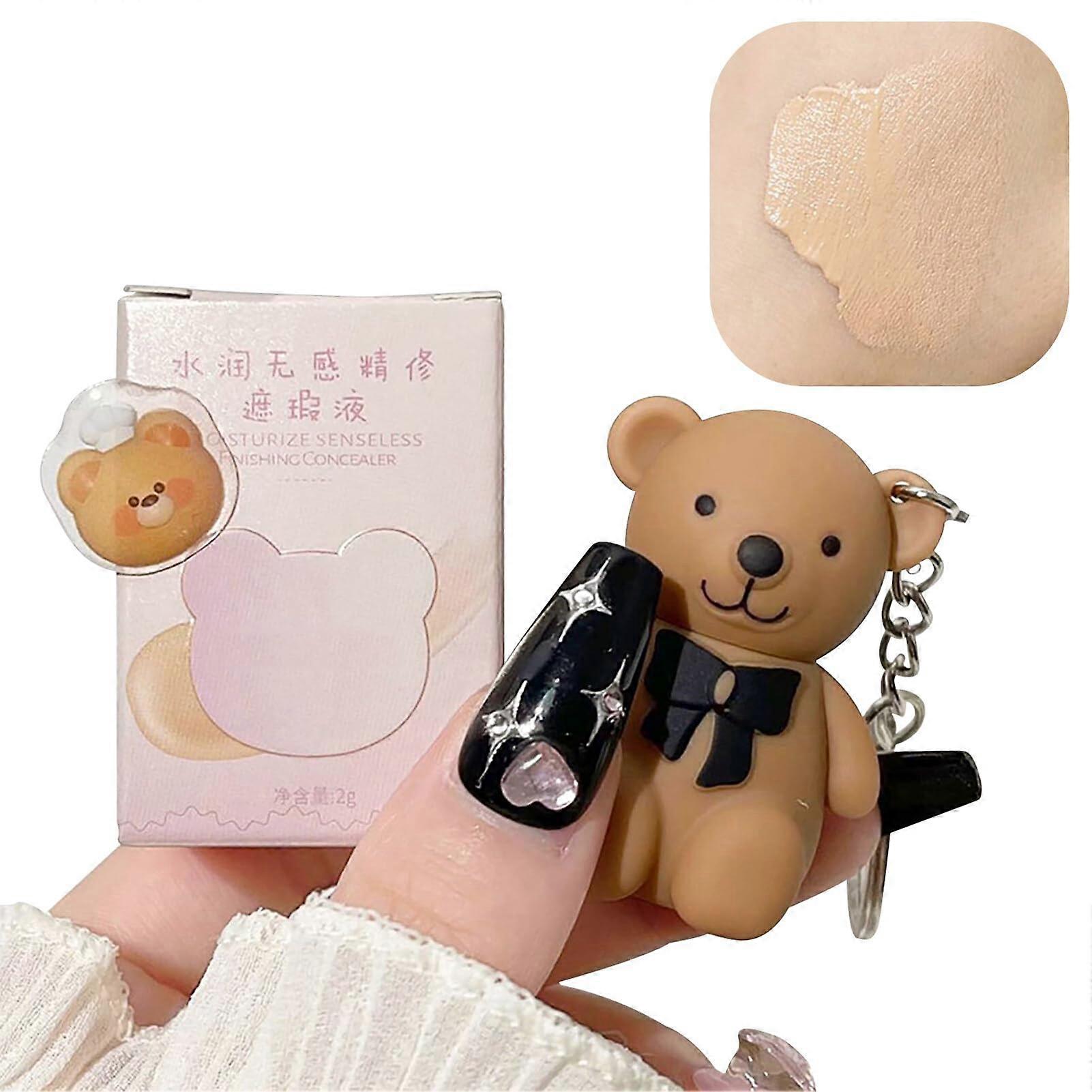 Liquid Concealer Dual Shade Keychain Waterproof Matte Finish Full Coverage Travel Size