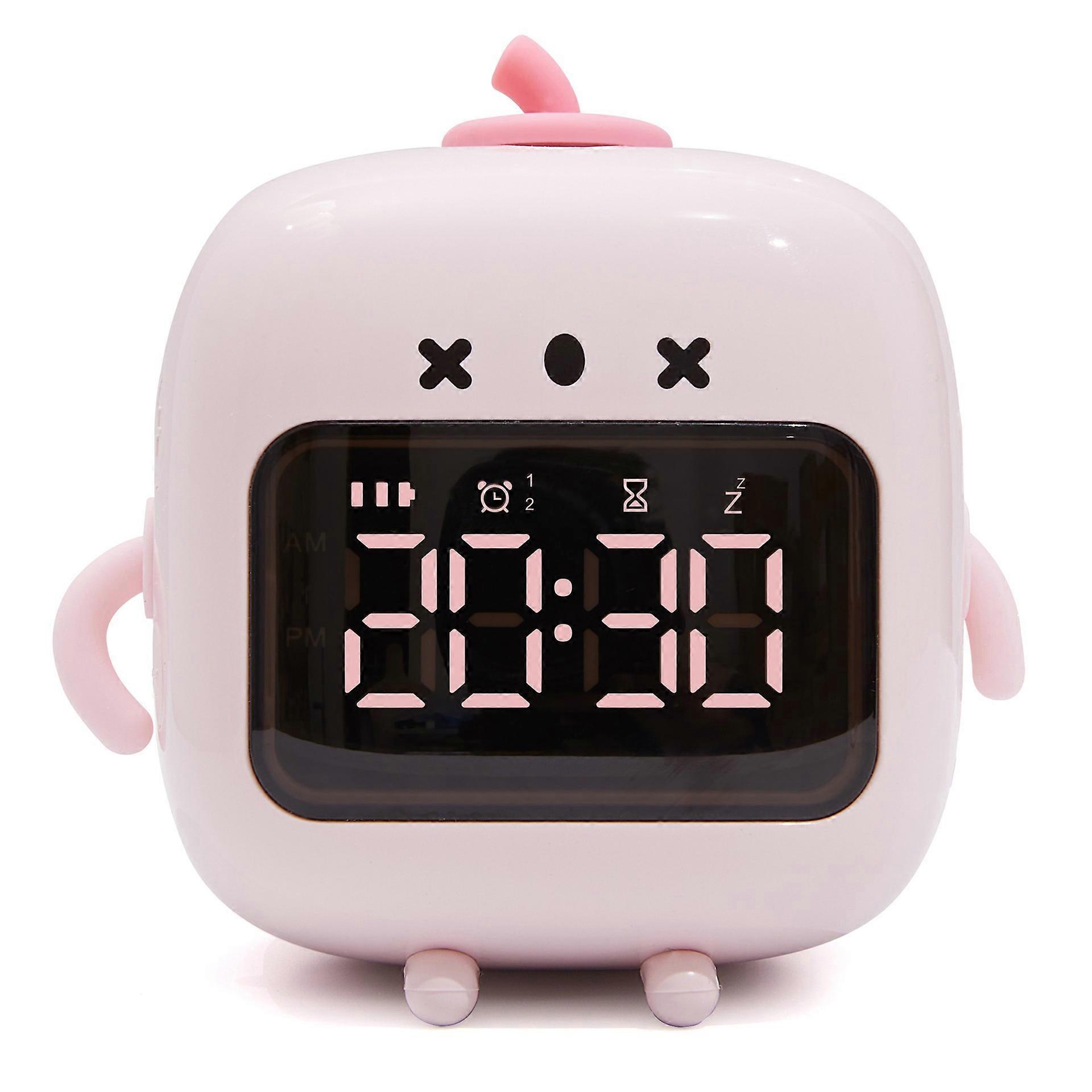 C3 Kid's Alarm Clock Digital Cute Bedside Clock Countdown Function Children's Sleep Trainer 
