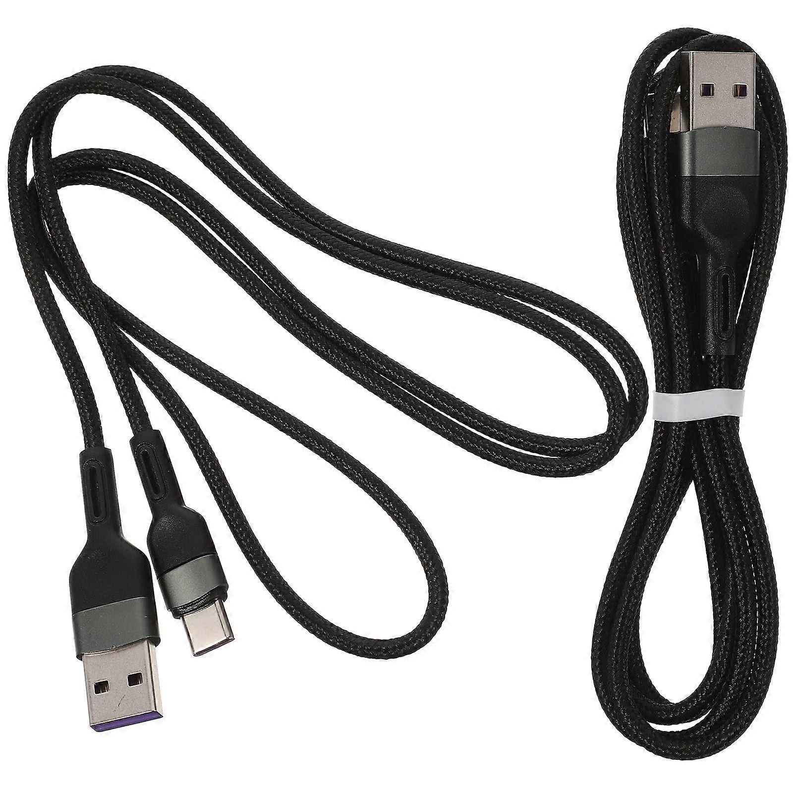 Type- Charging Cable for Fast Charging 4Pcs Black USB-C Cable