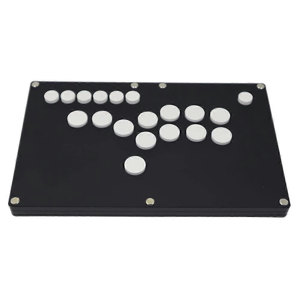 UltraThin Arcade Fight Stick All Buttons Controller for PS5/PS4/PS3/PC Black Matte Acrylic