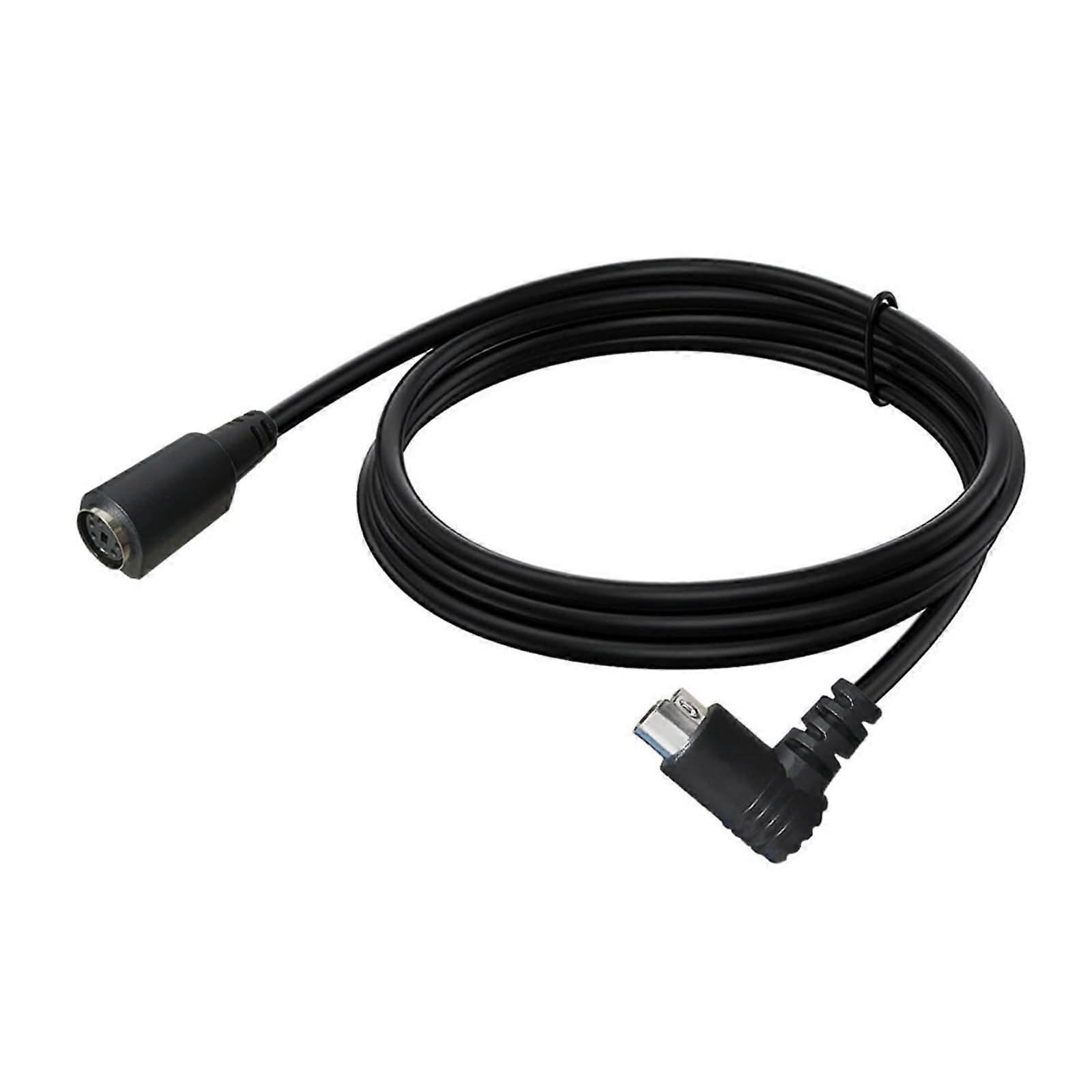 S Video 5 Pin DIN Cable with Right Angle Connector, Clear Stable Transmission, Wide Compatibility