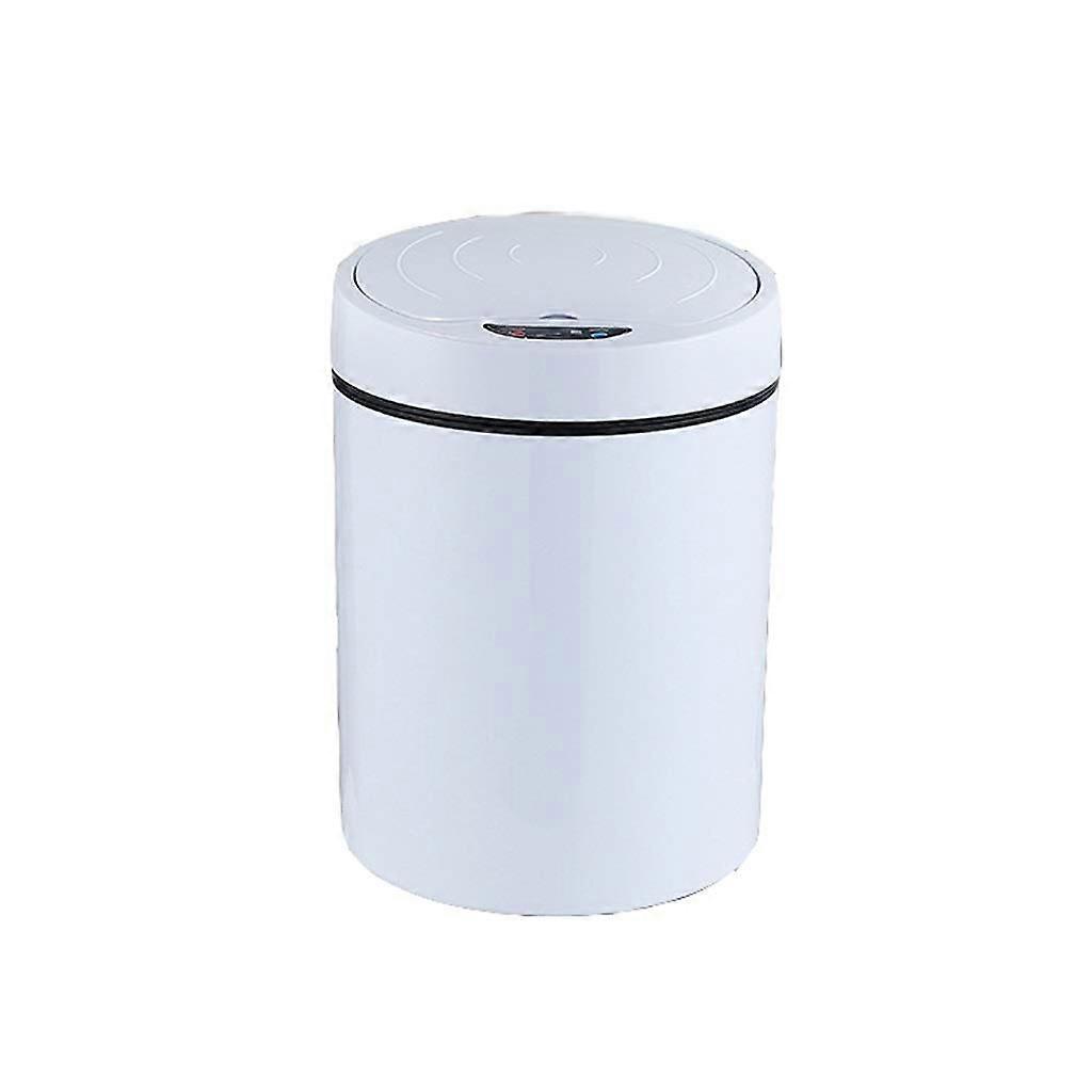 Automatic Sensor Trash Can with Smart Lid for Kitchen Bathroom Bedroom White