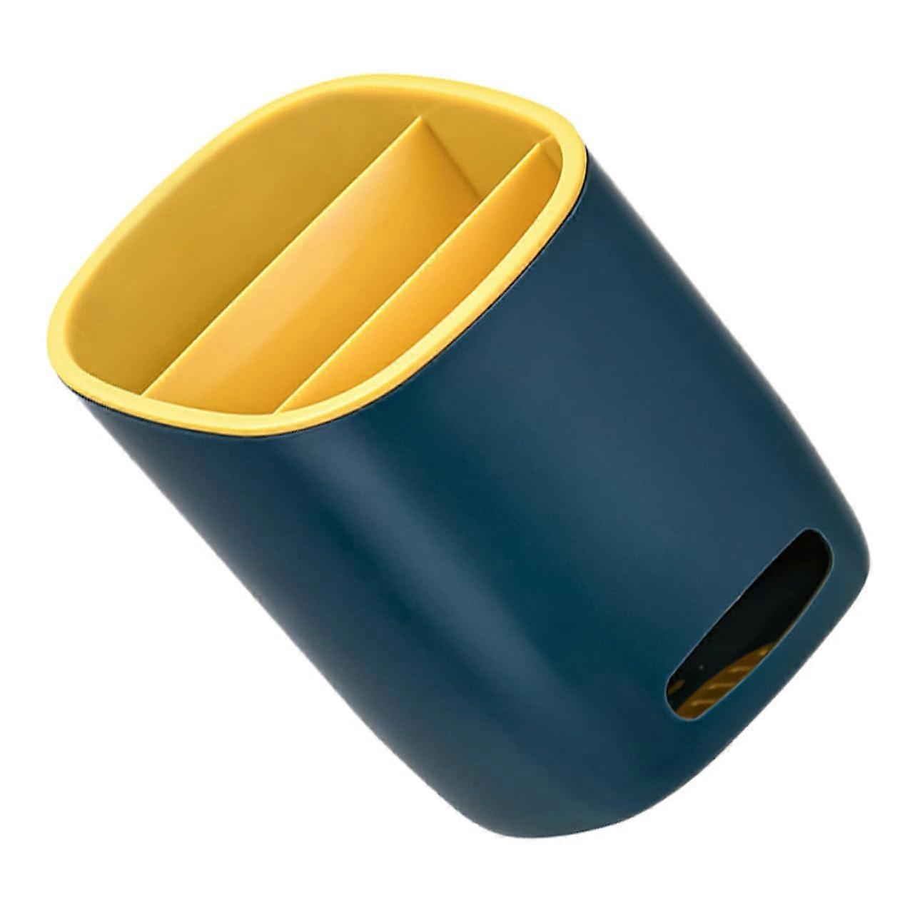 Chopsticks Holder with Drainage Partition, Lightweight Flatware Organizer for Kitchen Countertop