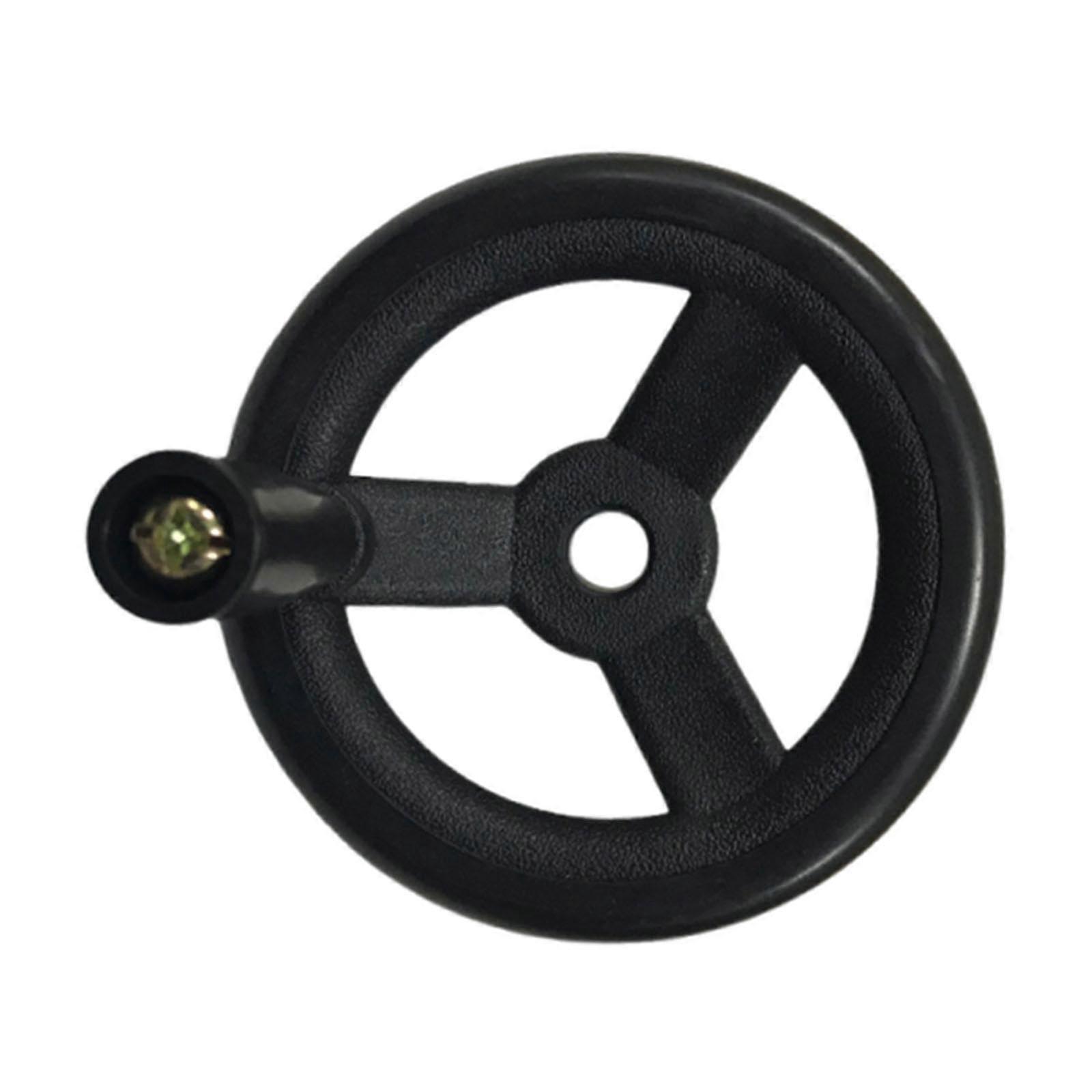 Milling Machine Handwheel with Ergonomic Rotating Handle and Bidirectional Knob Black Durable Nylon