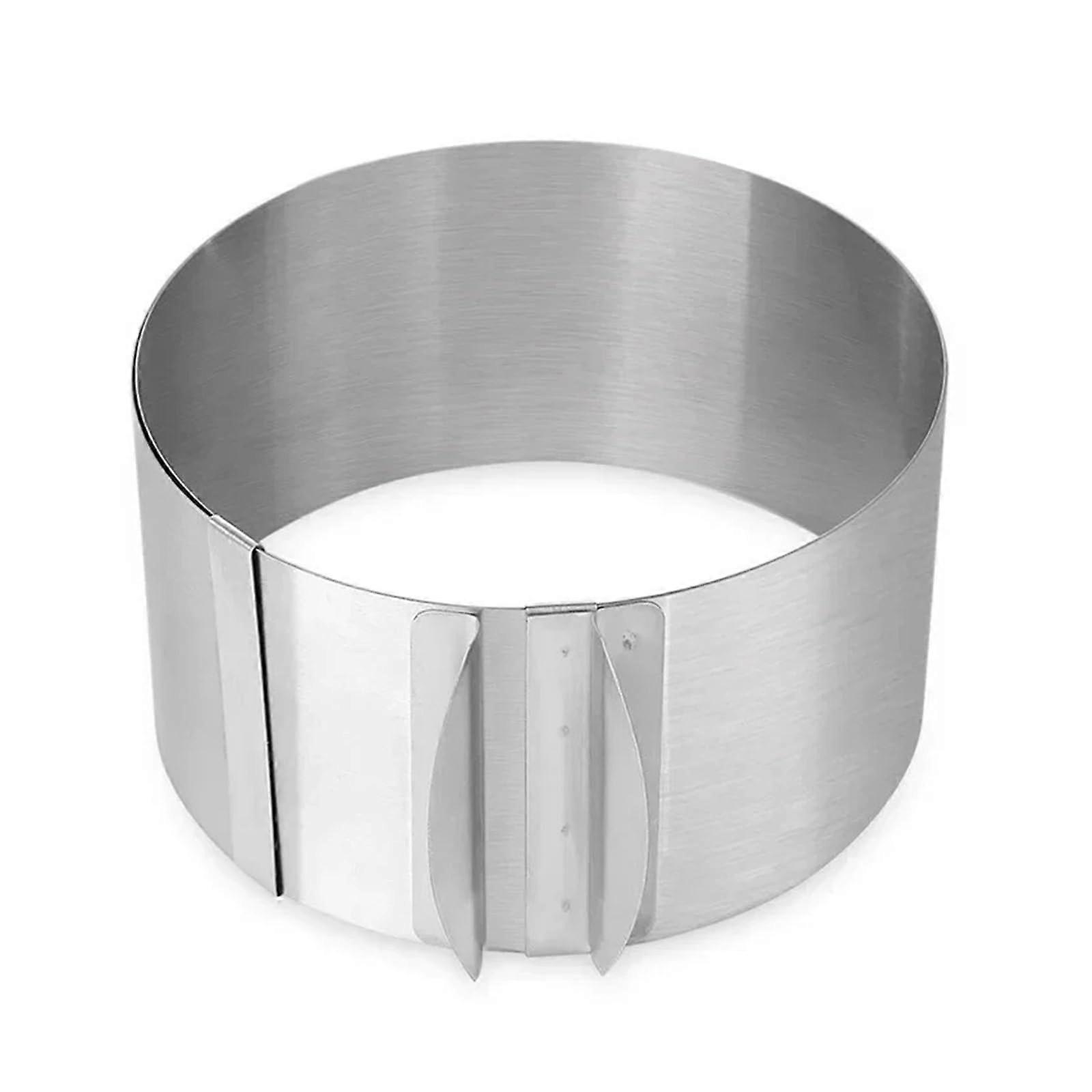 Adjustable Stainless Steel Cake Ring for Mousse and Desserts MultiPurpose Baking Mould 10CM