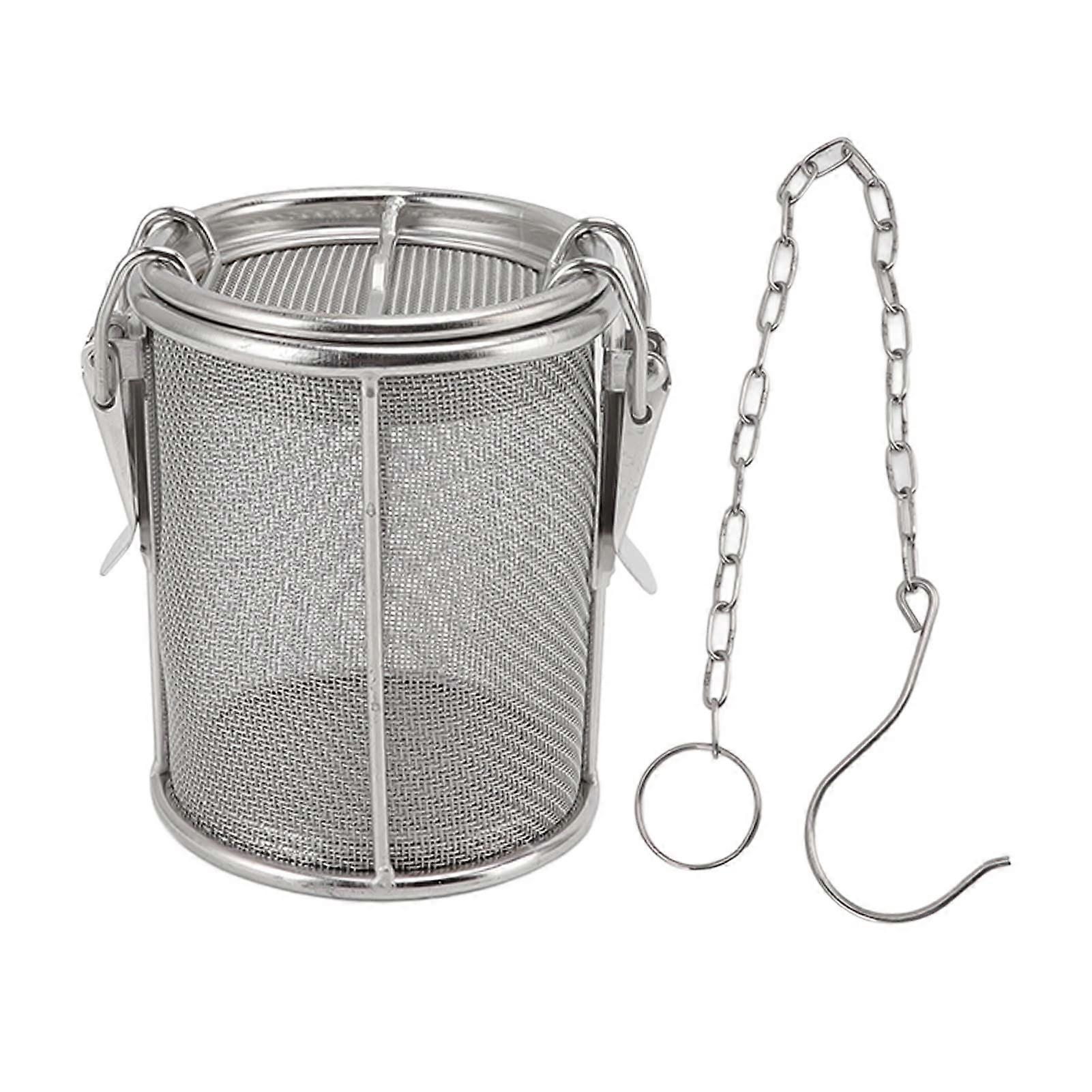 Tea Infuser Stainless Steel Large Capacity Loose Leaf Strainer with Extended Chain for Cooking