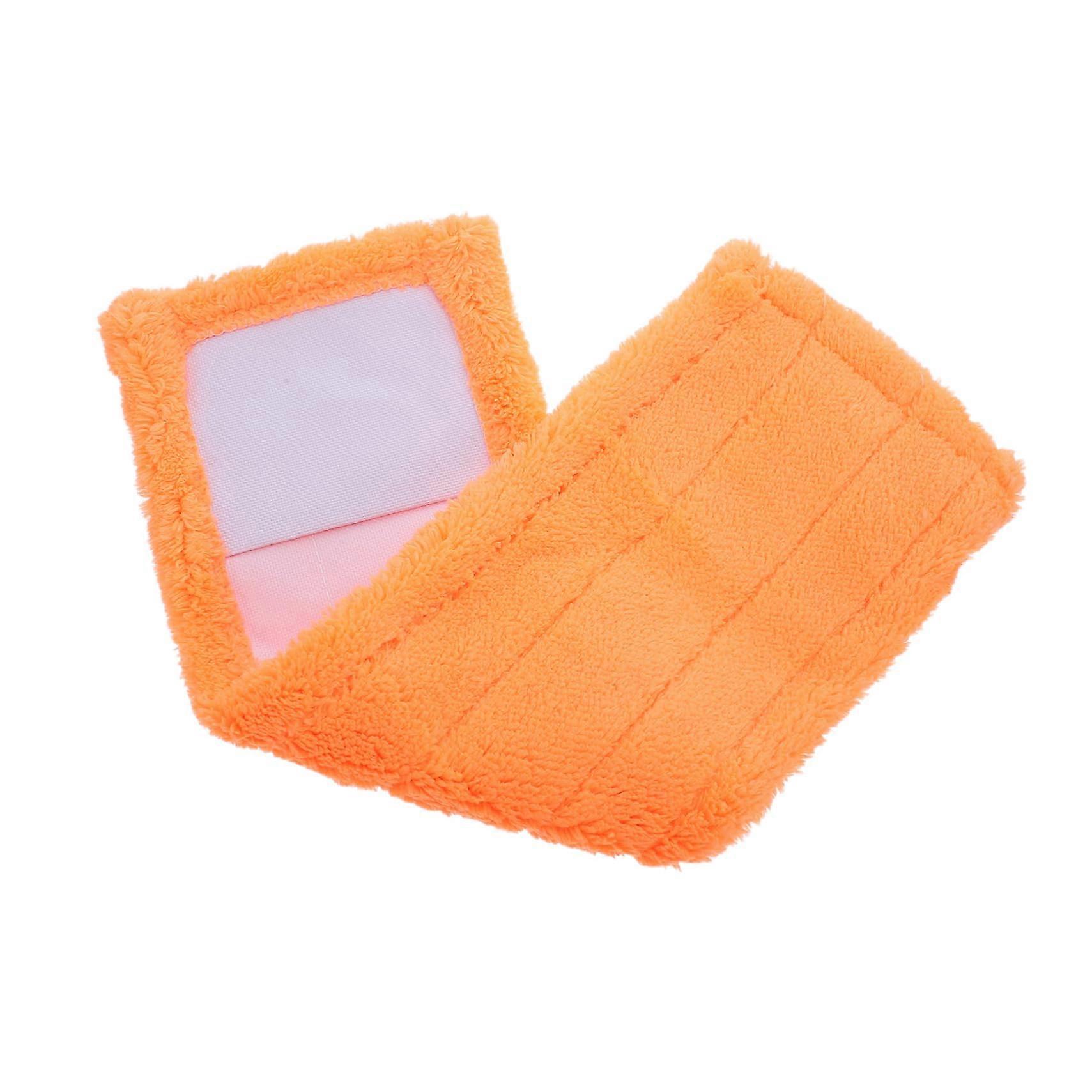 Microfiber Mop Head Replacement Orange Refill Pad for Hardwood Tile Laminate Vinyl Floor Cleaning