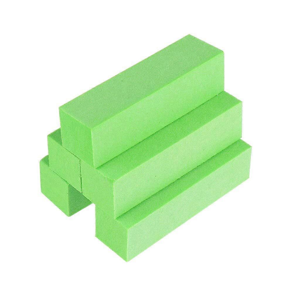 10pcs Green Nail Brush Set Double Sided Nail Buffer for Manicure Pedicure Cleaning