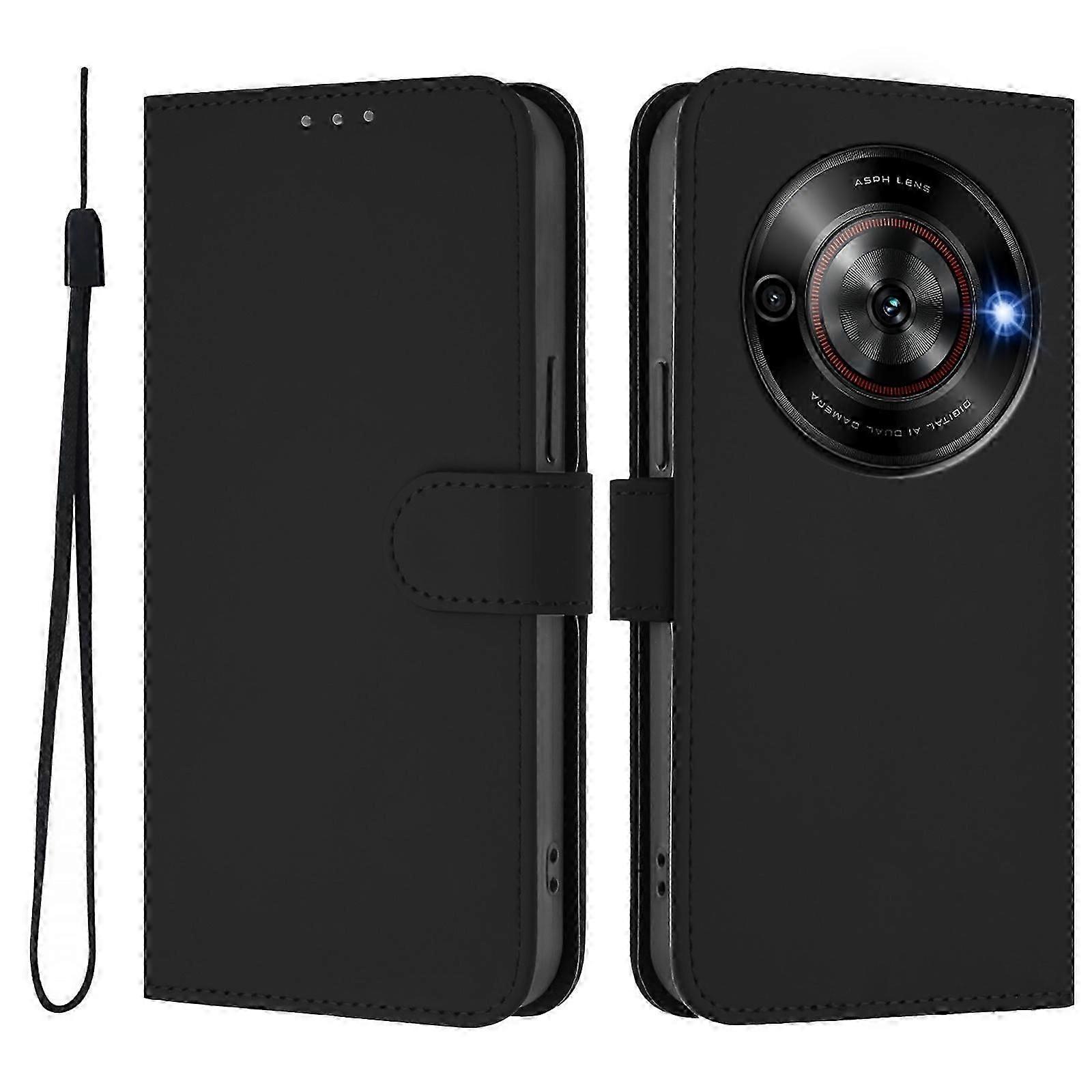 ZTE Blade A75 5G Solid Color PU Phone Case