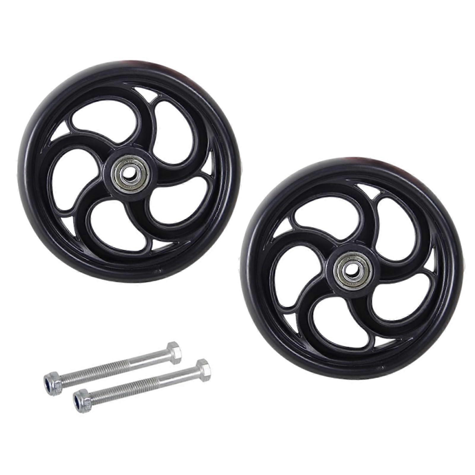 2PCS Solid Wheelchair Replacement Front Wheels 5/6/8 Inch AntiSlip Durable Universal Set
