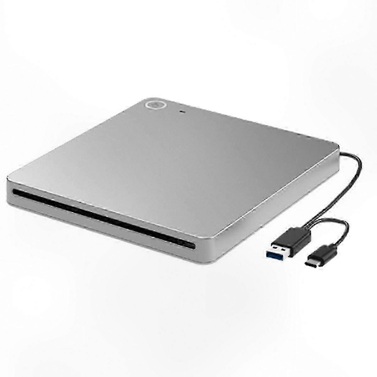 External Blu-ray DVD Player with USB 3.0 and Type-C for 3D Discs