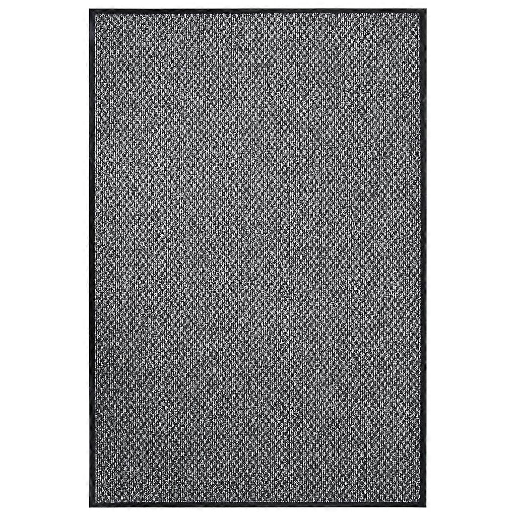 vidaXL Deurmat 80x120 cm grijs