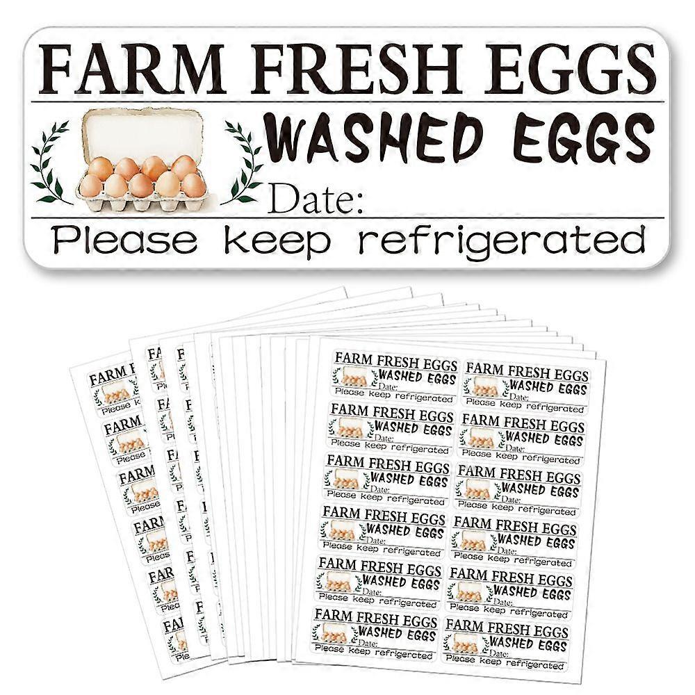 12 style Adhesive Label Waterproof PET Stickers set Rectangle Egg 170x150mm