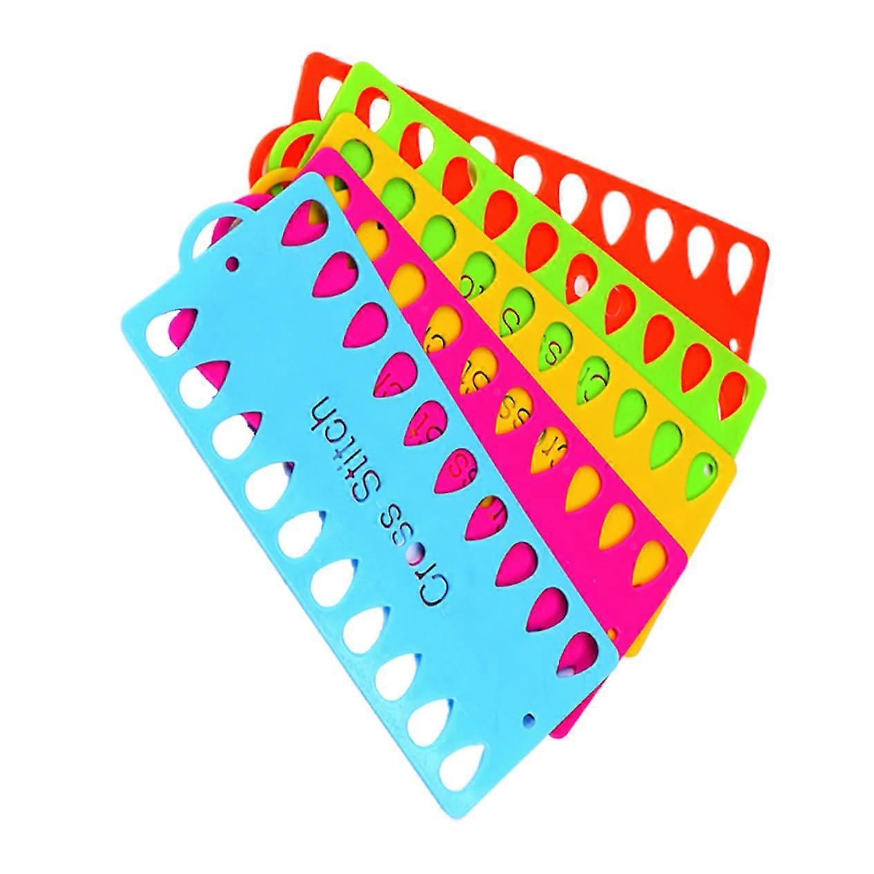 15pcs Plastic Cross Stitch Thread Bobbins for Tangle Embroidery Floss Storage Sewing Crafts