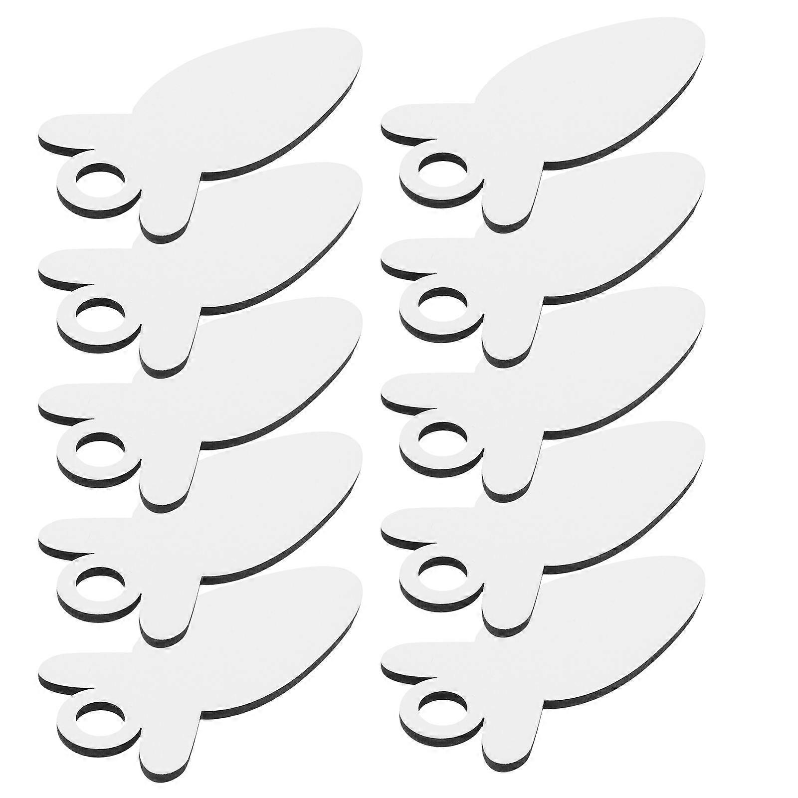 Sublimation Blanks Radish Acrylic Nameplate for DIY 10Pcs Durable Pack