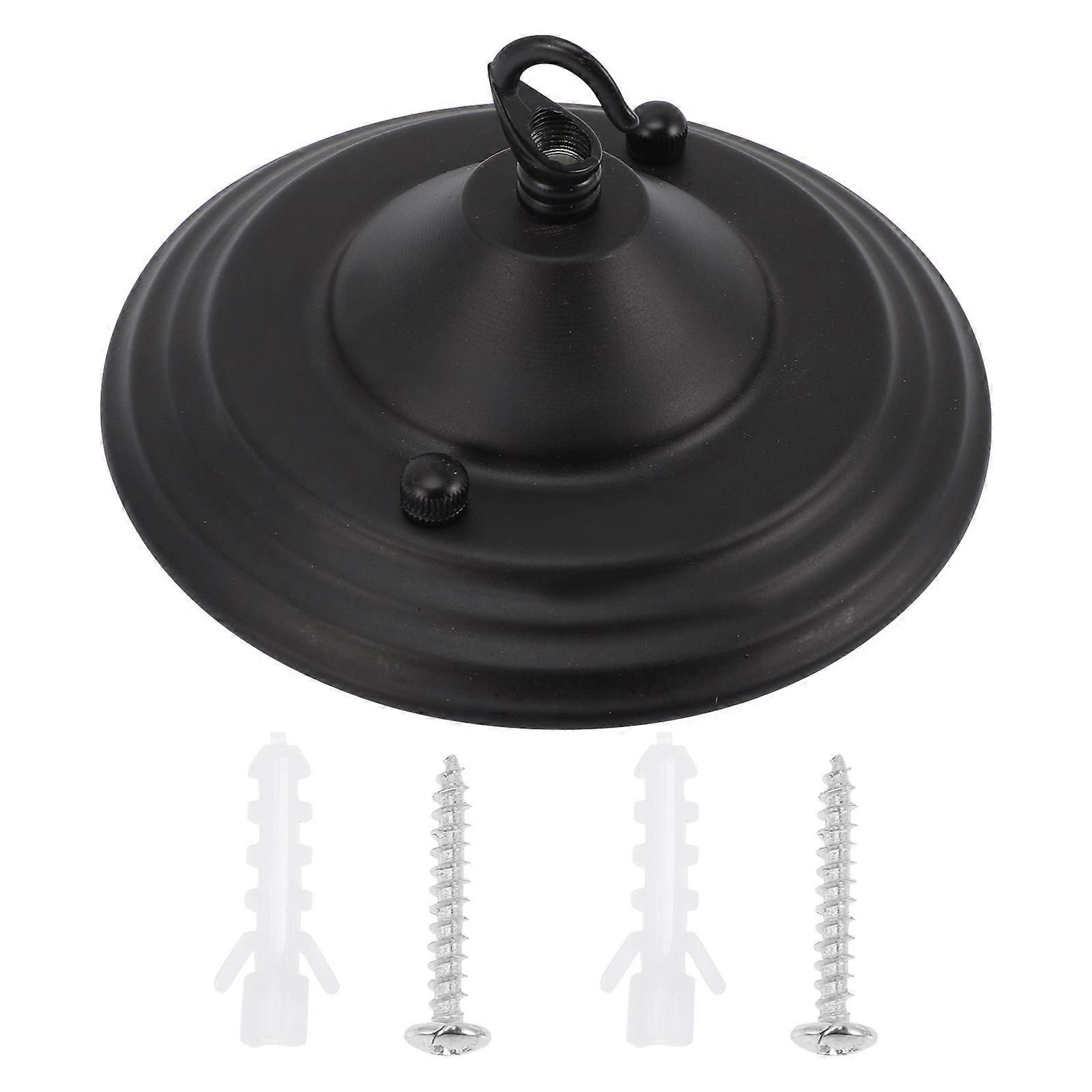 Chandelier Hook Ceiling Cover Plate Holder for Light Black Iron Ceiling Light