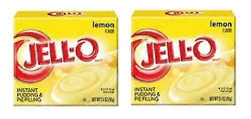 Jell-O limón instantáneo pudding postre Mix 2 Box Pack