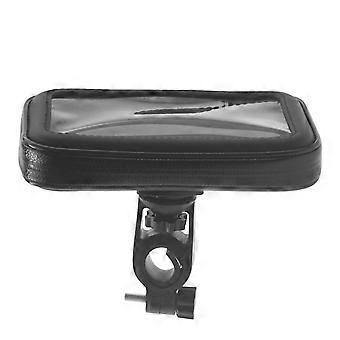 Borsa porta cellulare impermeabile per bicicletta con accesso al touchscreen e scomparto anteriore sicuro per il trasporto del telefono.