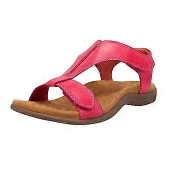 Sandalias ortopédicas Willtoo Comfy, sandalias de punta abierta con soporte para el arco, sandía cómoda para caminar, modelo 2025, color rojo sandía, 7 pulgadas.