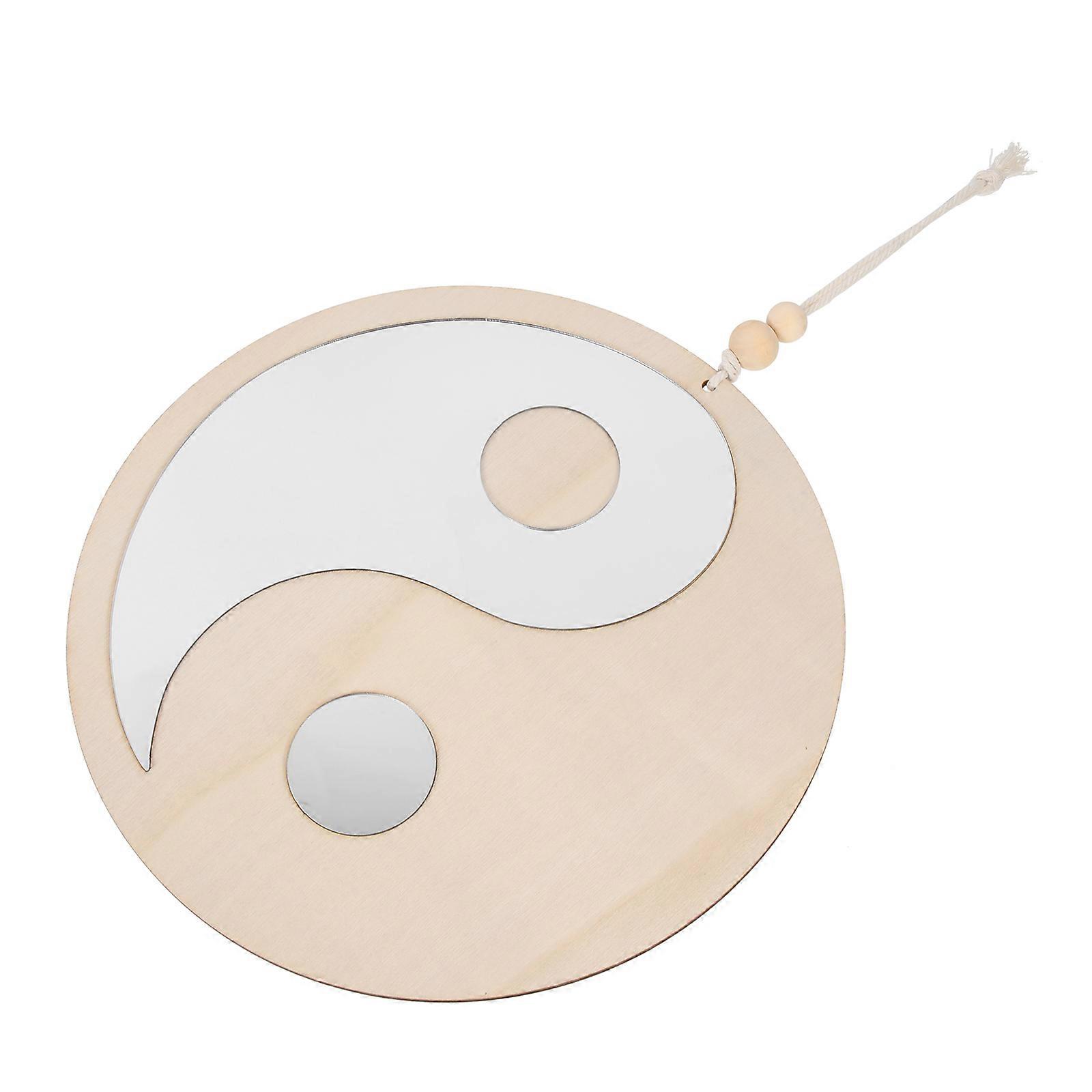 Blessing Decor Bagua Mirror for Evil Exorcism 5Pcs Beige