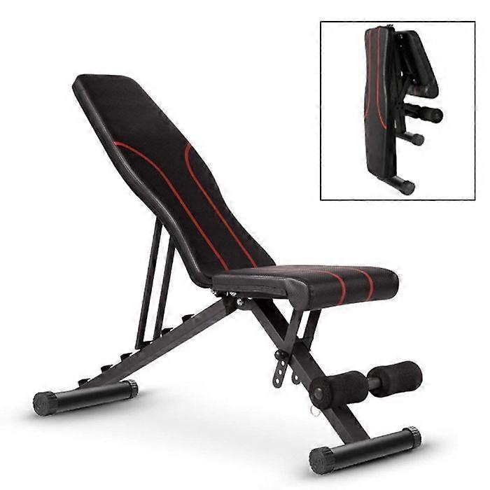 Incline Bench - Divit VS1 - Adjustable - Multi-positions - Black PU Leather