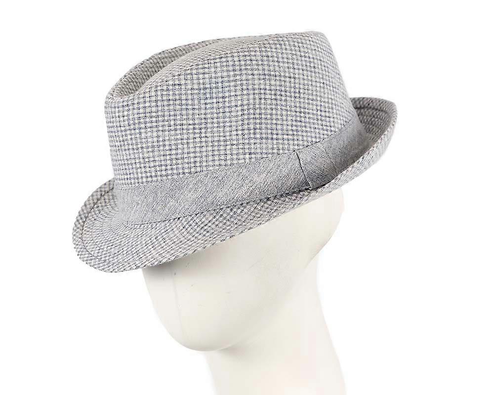 Blue Short Brim Fedora Hat M180BL