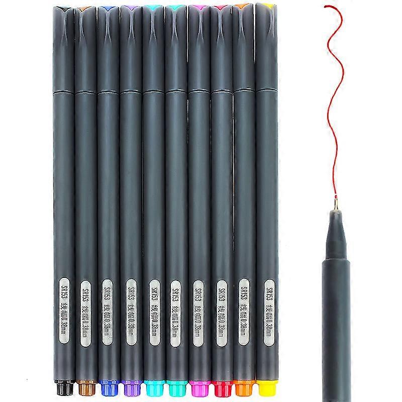 Colored Fine Liner Pen Set for Drawing Use Multicolor Assorted