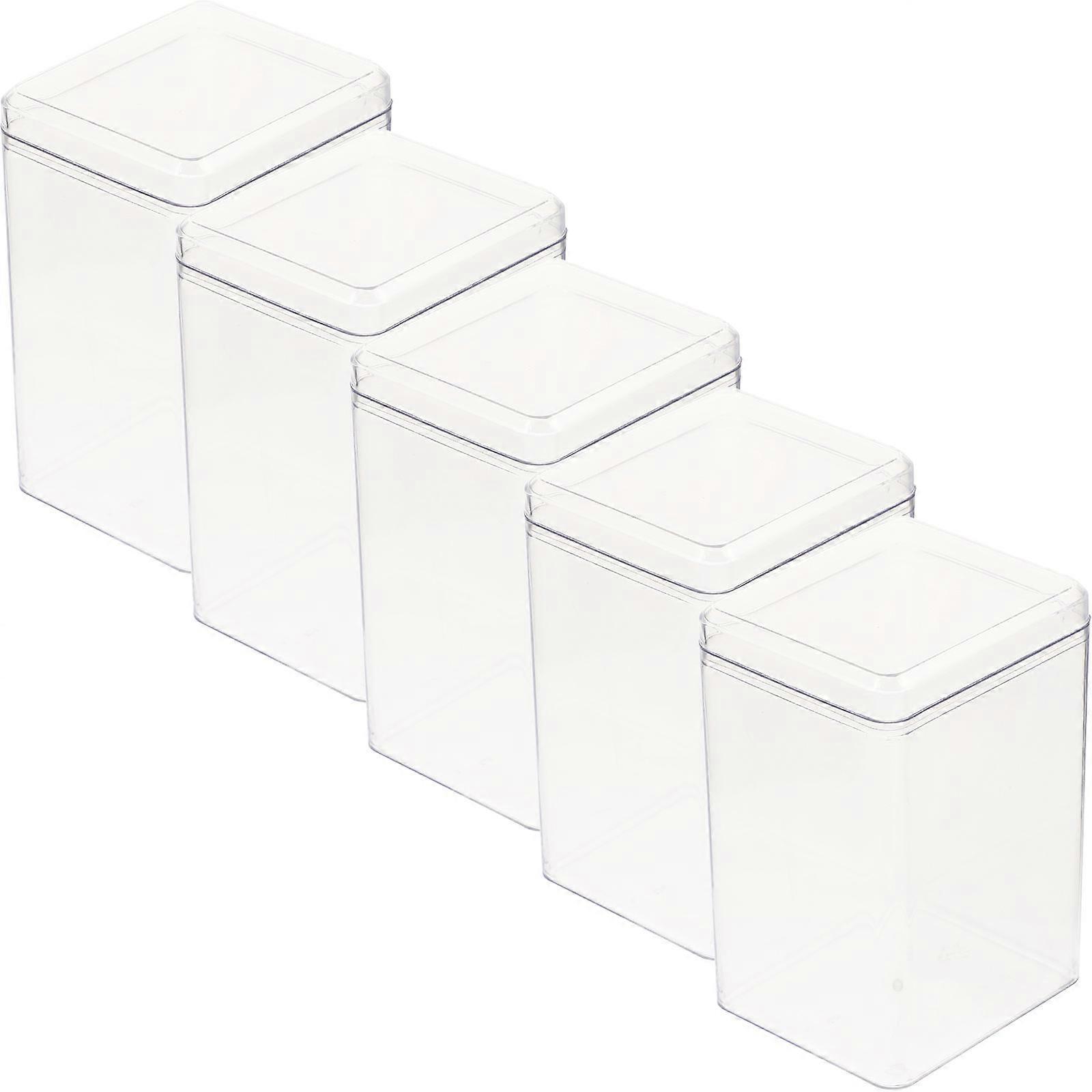 Clear Display Boxes for Action Figure Storage 5Pcs Transparent Plastic