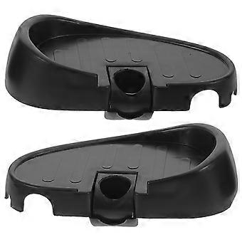 Zwarte plastic pedalen voor een driewieler (2 stuks), vervanging voor een kinderdriewieler