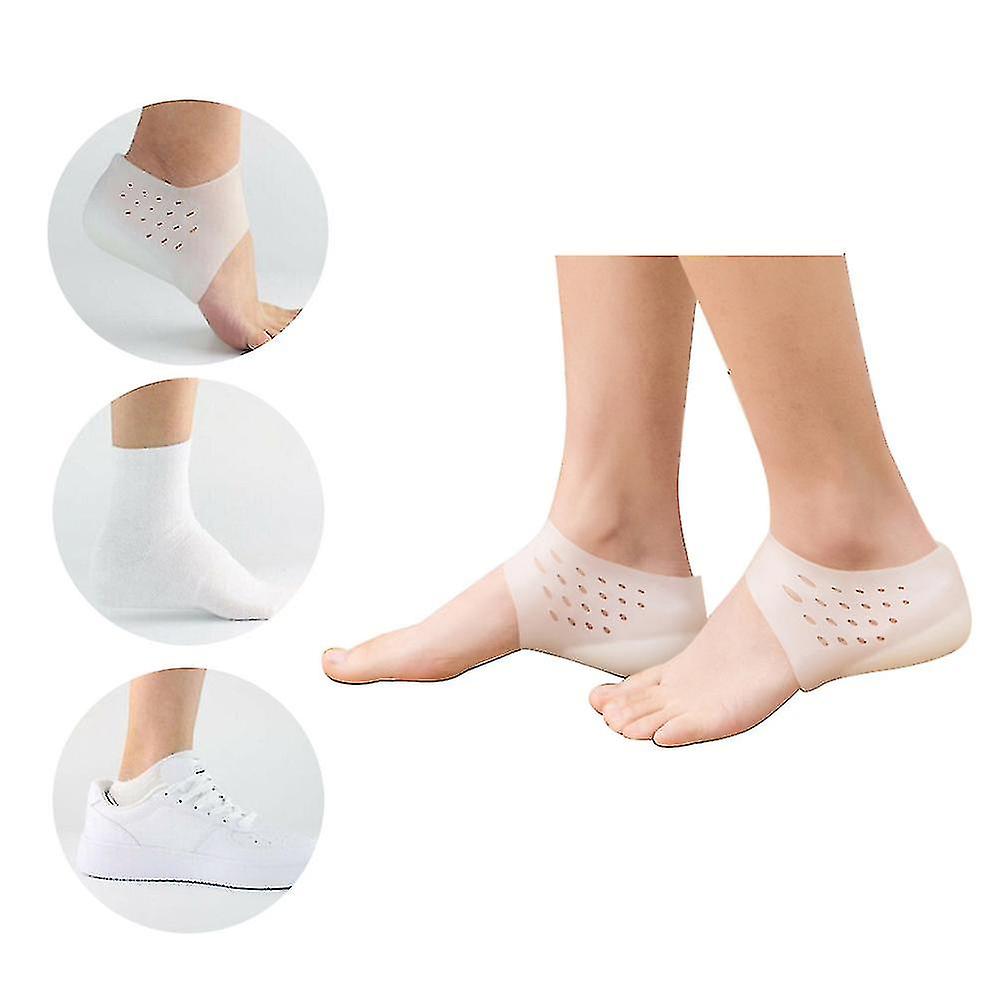 Invisible Height Increase Gel Heel Pads Foot Massage Orthopedic Arch Support