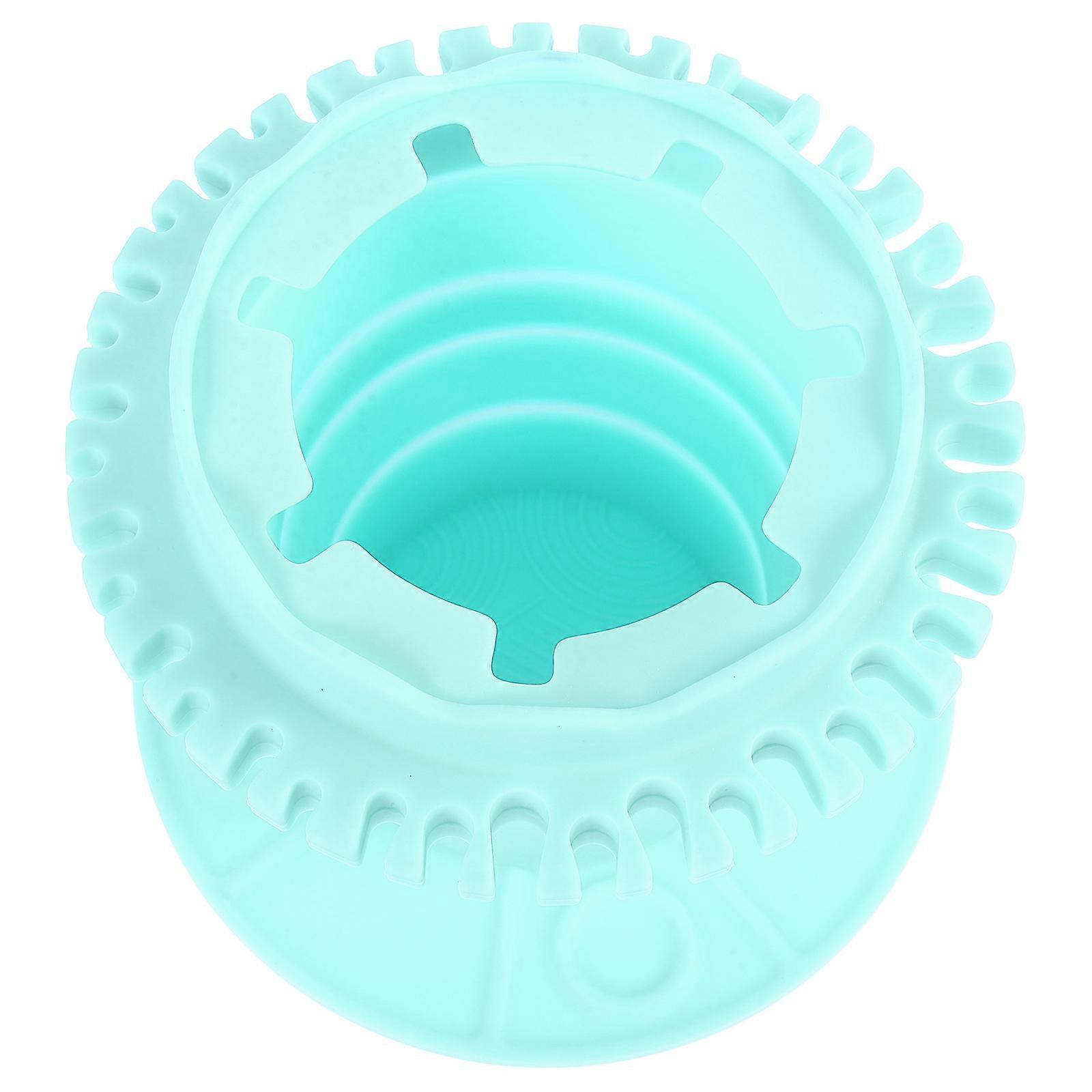 Makeup Sponge Cleaner Folding Silicone Makeup Tool Cleaning Box for