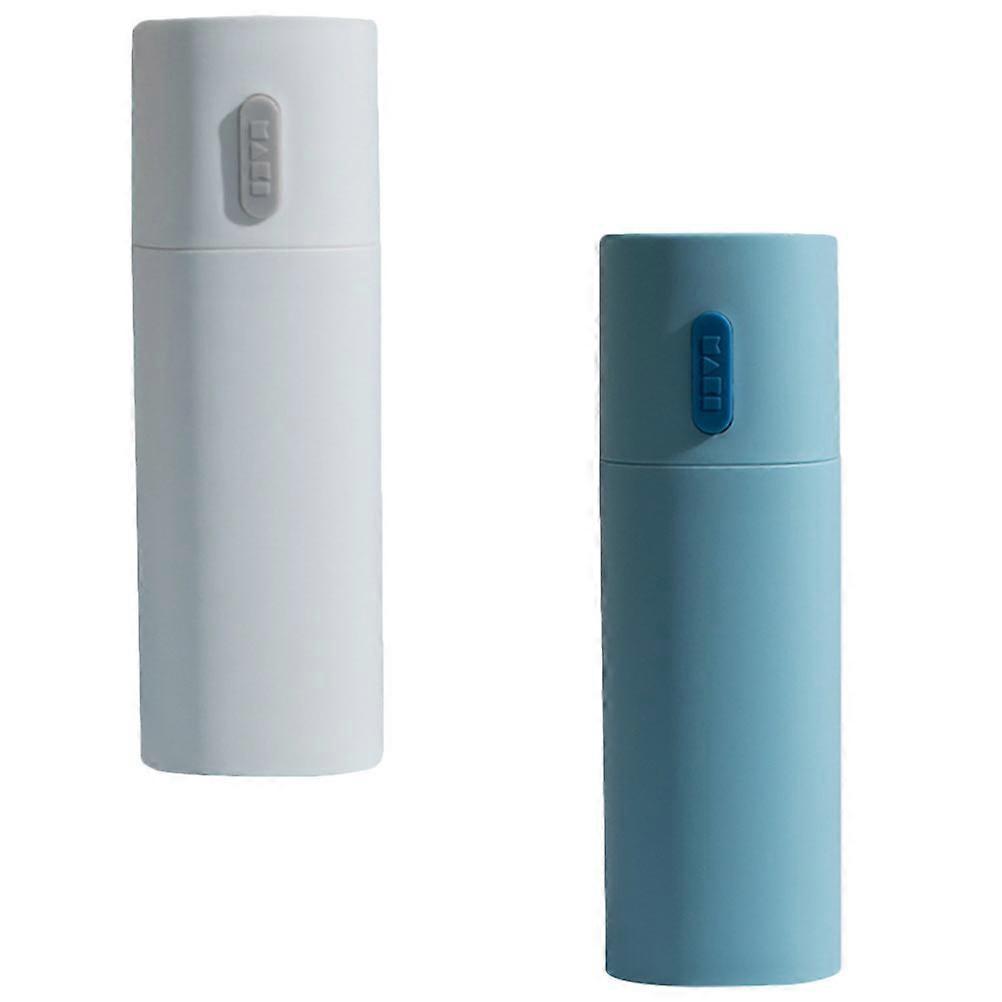Plastic Toothbrush Toothpaste Box Holder for Travel Storage 2Pcs
