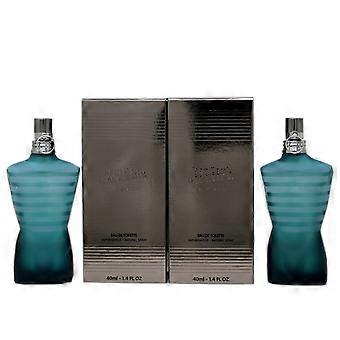 Set Duo Jean Paul Gaultier Le Male Eau De Toilette For Men 40 ml