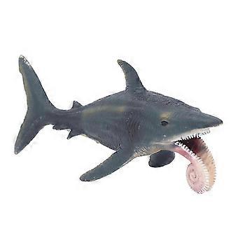 Helicoprion Model Toy, Lifelike Shark Figure for Educational Play, Marine Animal Collectible for Children Aged 3+