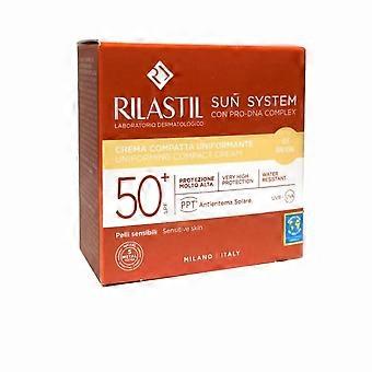 Rilastil Sun System Crema Compatta Uniforme Spf50 Tonalità 01 Beige 10g