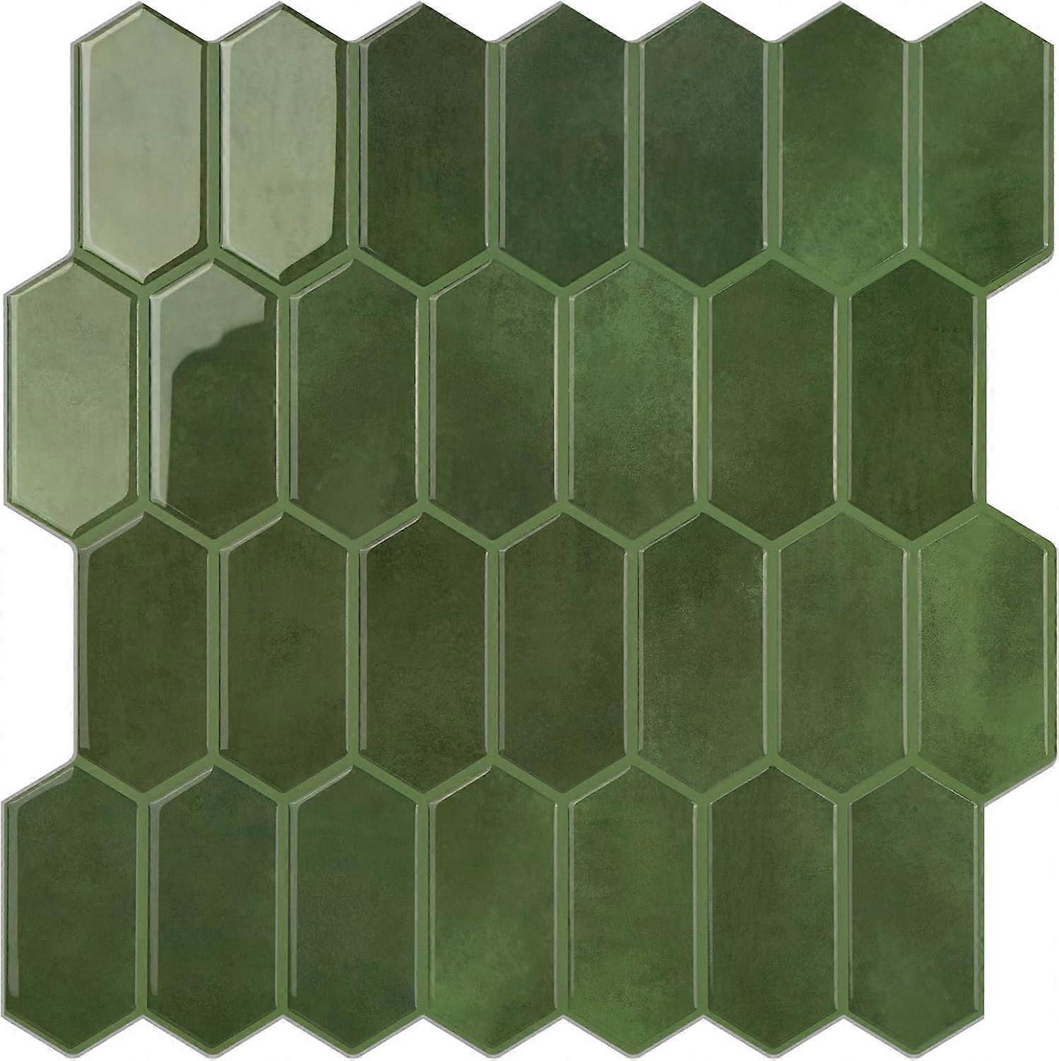 Long Hexagonal Self-Adhesive Kitchen Tiles