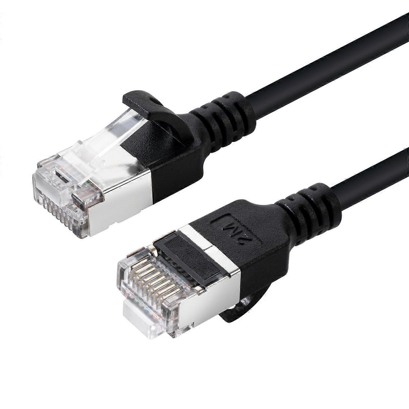 MicroConnect CAT6A U-FTP Slim LSZH 2m Network Cable Black