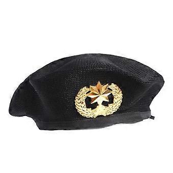 Rento retro-baskeri, säädettävä puuvillamaalarihattu, kirjainkirjontapipo, unisex