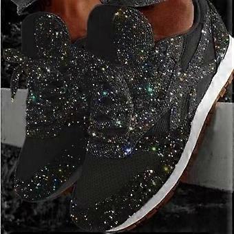way Damskie Buty sportowe Buty sportowe Trampki Outdoor Codzienne cekiny Puszysta Bling Trampki Cekiny Płaski obcas Okrągły palec u nogi Sportowy Casual Buty do tenisa