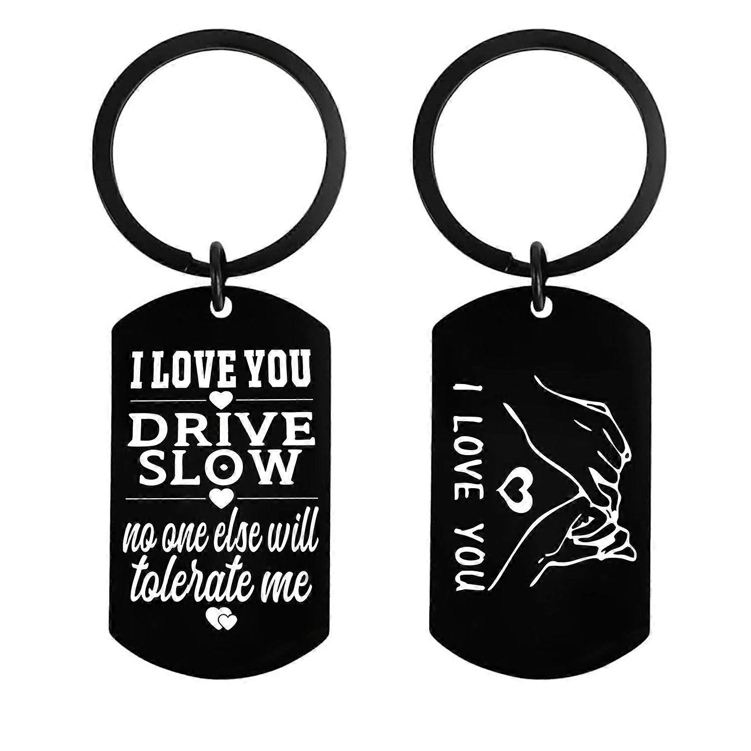 couple stainless steel keychain