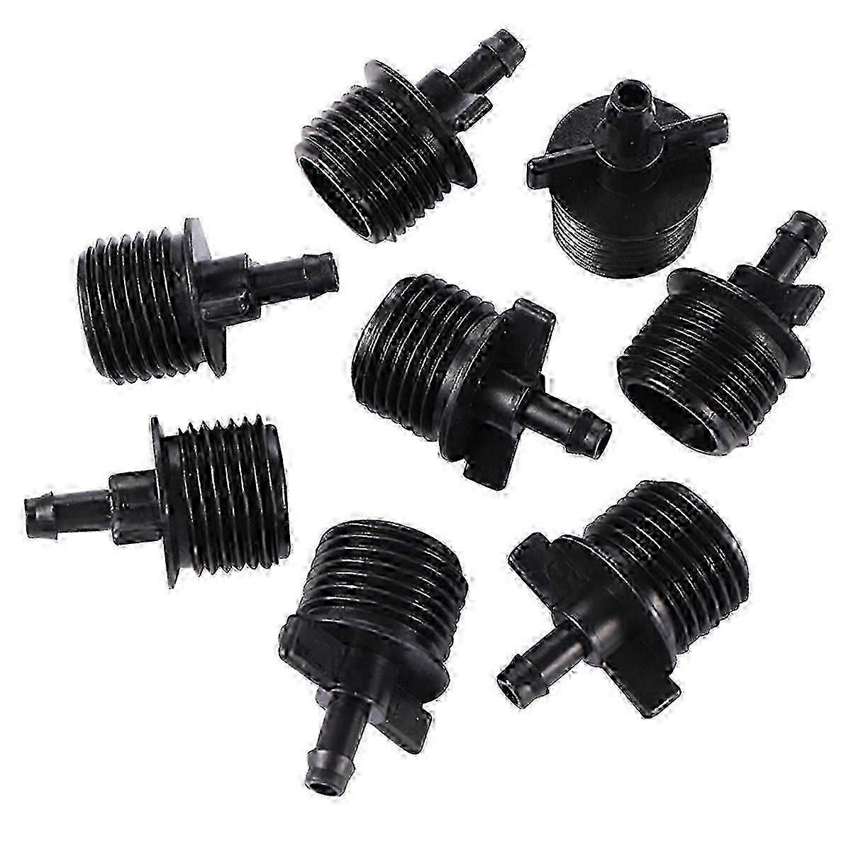Single Hook 4 Points External Thread Black Connector Garden Irrigation Internal Thread Interface Sp YVL