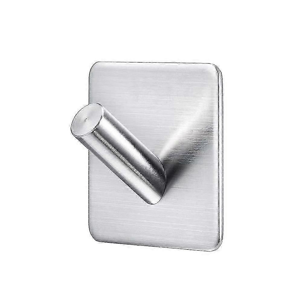 4-Pack Adhesive Wall Hooks  No-Drill Peel and Stick Hooks for Bathroom, Kitchen, Towel and Key Hanging