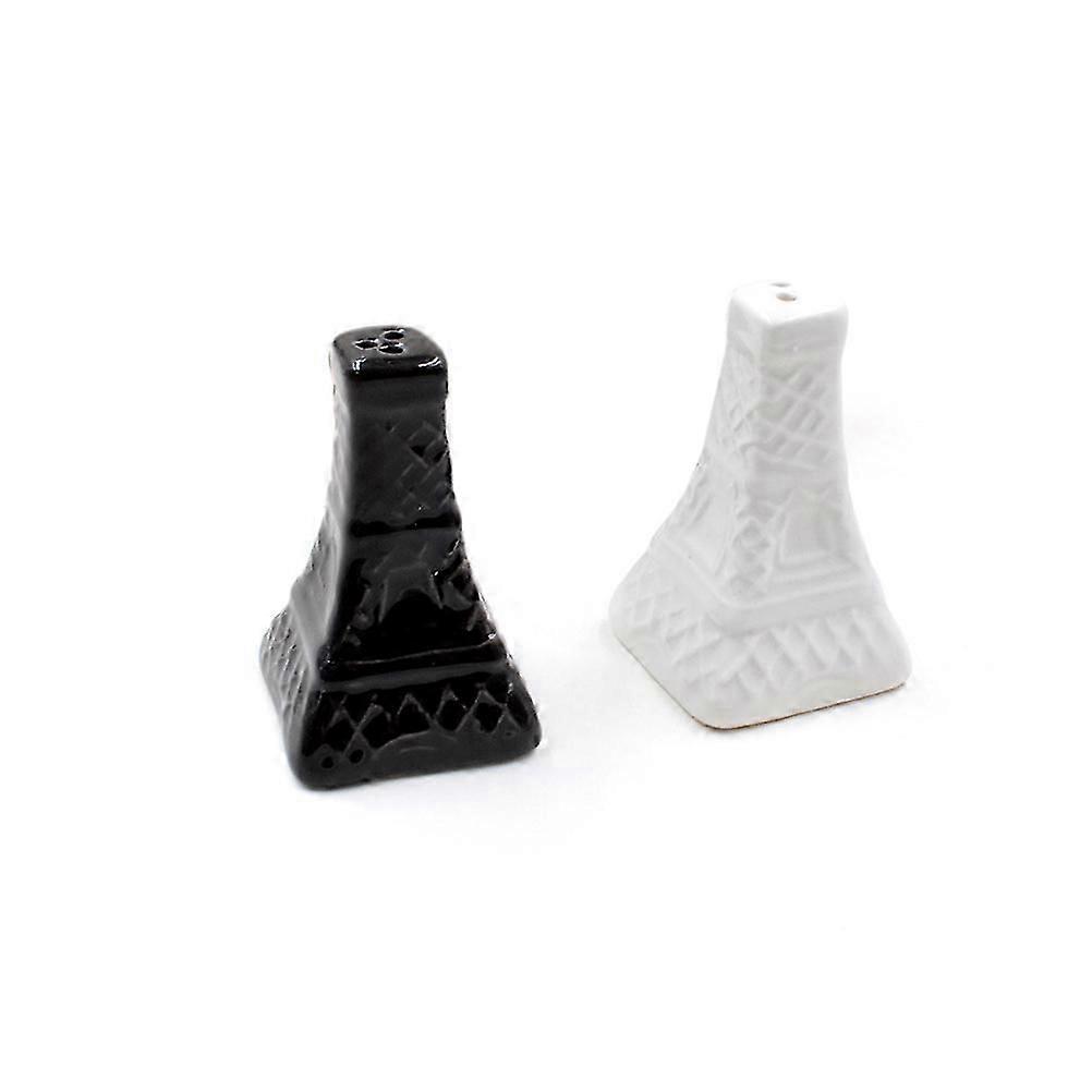 Ceramic Seasoning Shakers | Eiffel Tower Design | 2Pcs for Kitchen Cooking