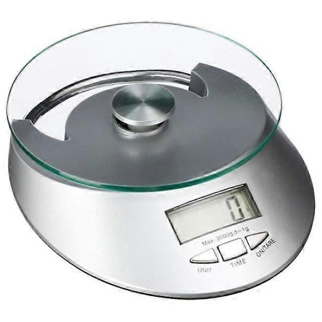 Digital kitchen scale - glass / metal Grey